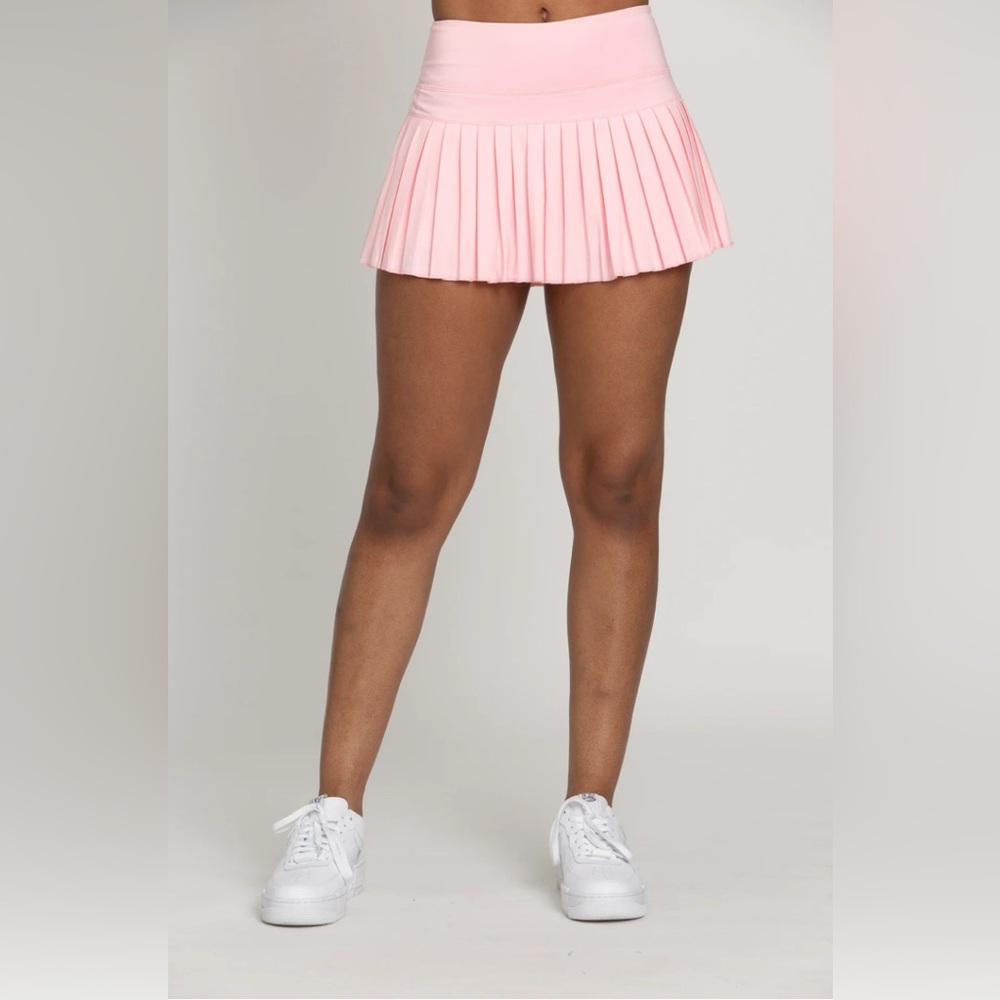 Gold Hinge Skort - Baby Pink
